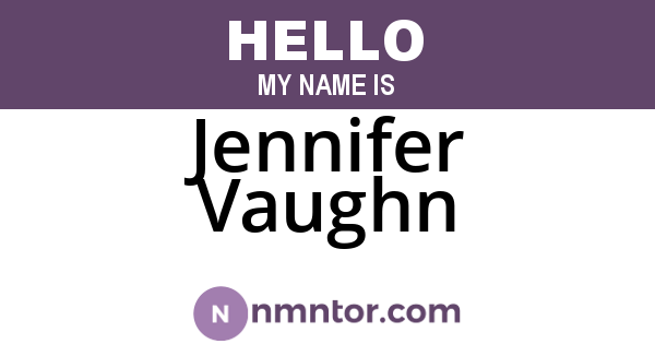 Jennifer Vaughn