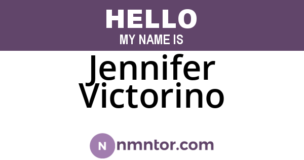 Jennifer Victorino