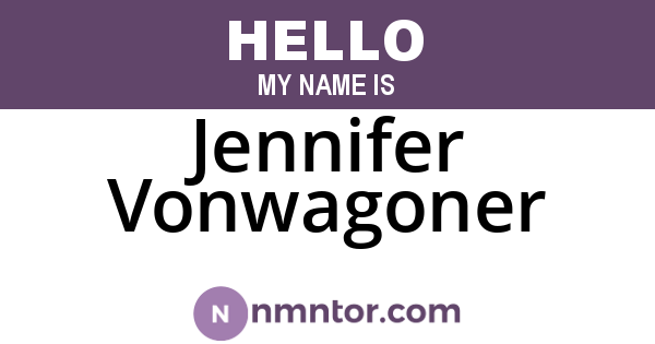 Jennifer Vonwagoner