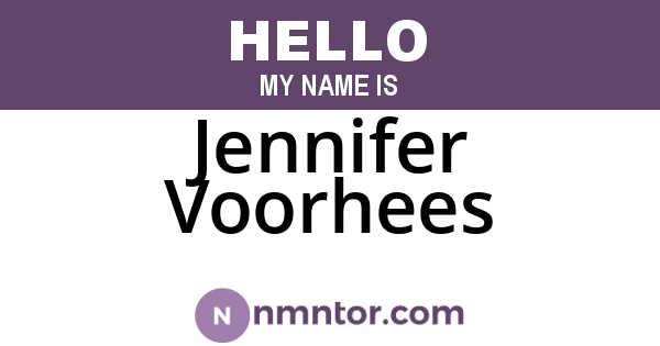 Jennifer Voorhees
