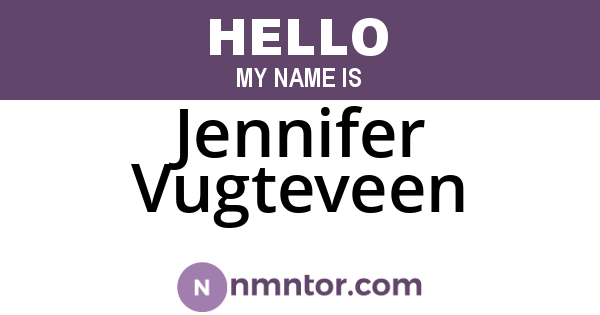 Jennifer Vugteveen