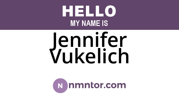 Jennifer Vukelich