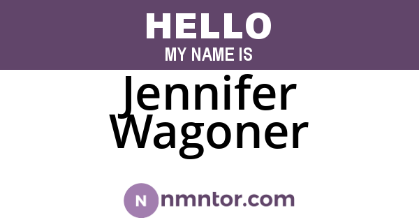 Jennifer Wagoner