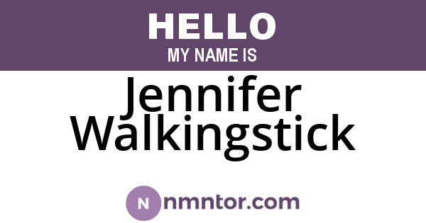 Jennifer Walkingstick