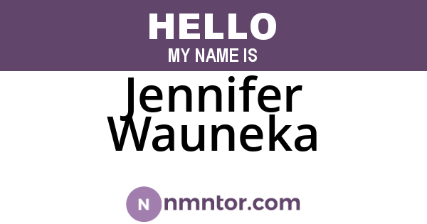 Jennifer Wauneka