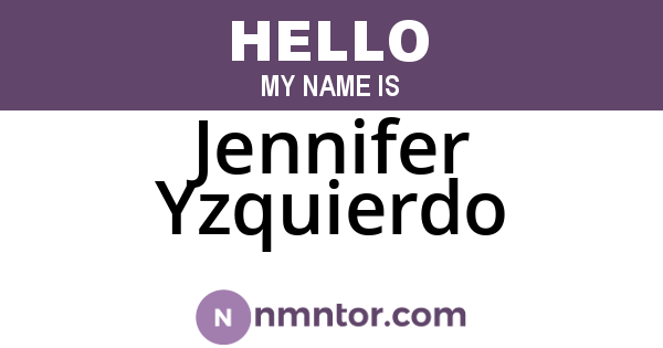 Jennifer Yzquierdo