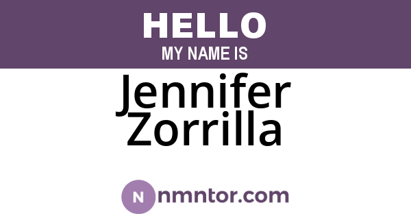 Jennifer Zorrilla