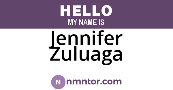 Jennifer Zuluaga