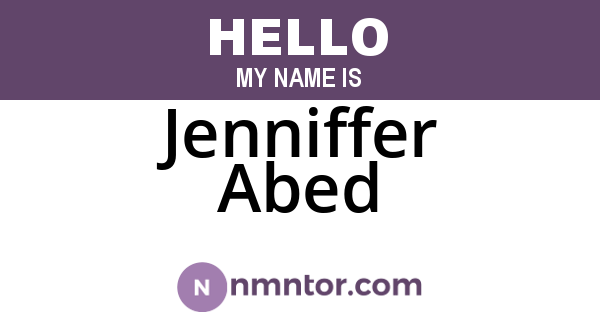Jenniffer Abed