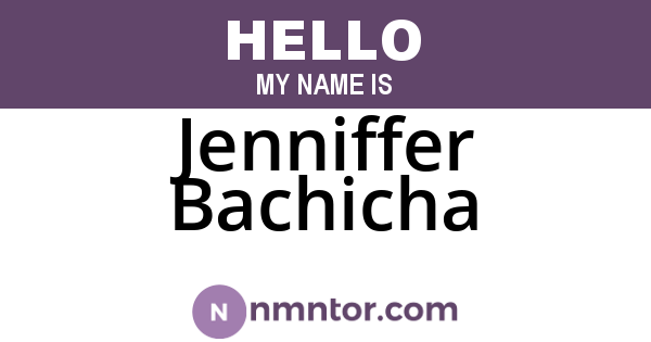Jenniffer Bachicha