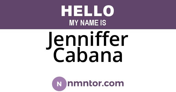 Jenniffer Cabana