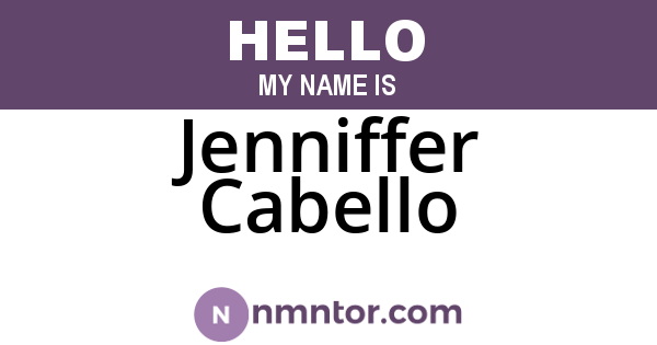 Jenniffer Cabello
