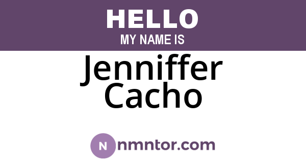 Jenniffer Cacho