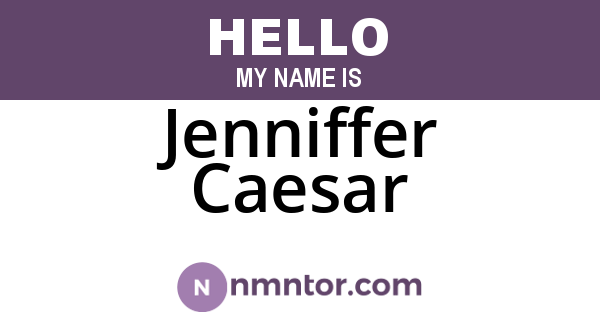 Jenniffer Caesar