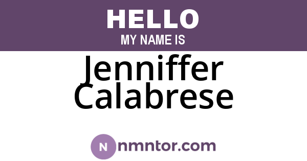 Jenniffer Calabrese