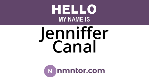Jenniffer Canal