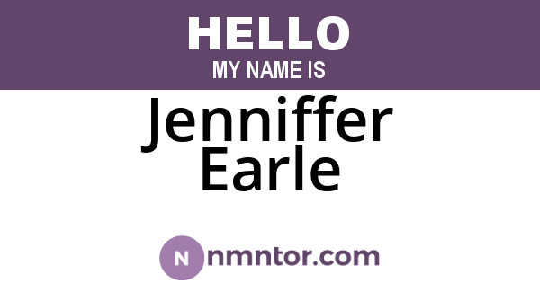 Jenniffer Earle