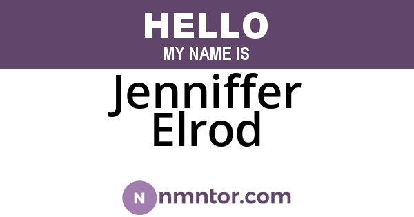 Jenniffer Elrod