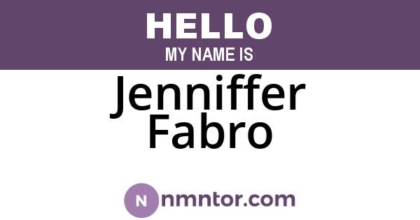 Jenniffer Fabro