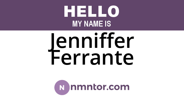 Jenniffer Ferrante