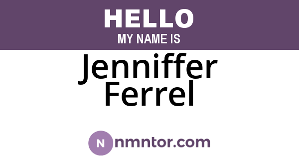 Jenniffer Ferrel