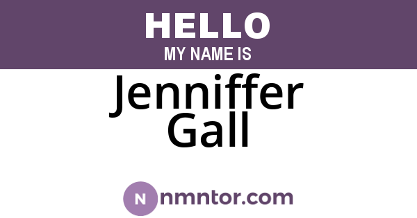Jenniffer Gall