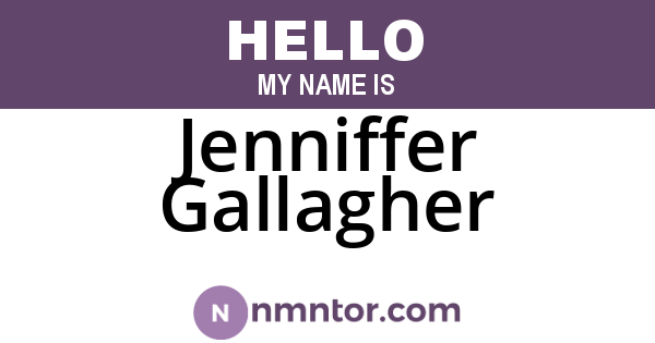 Jenniffer Gallagher