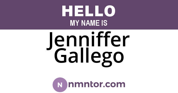 Jenniffer Gallego