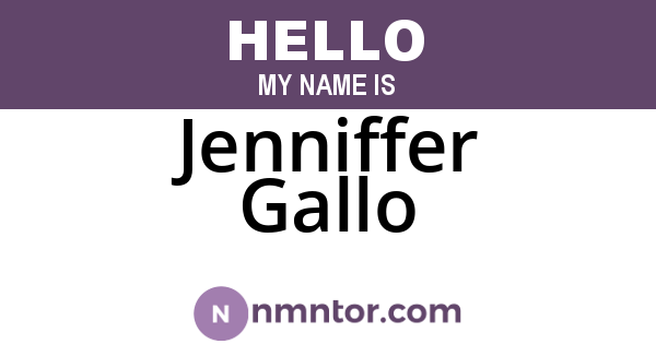 Jenniffer Gallo