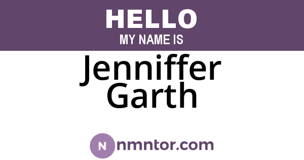 Jenniffer Garth