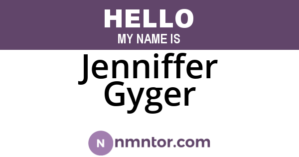 Jenniffer Gyger