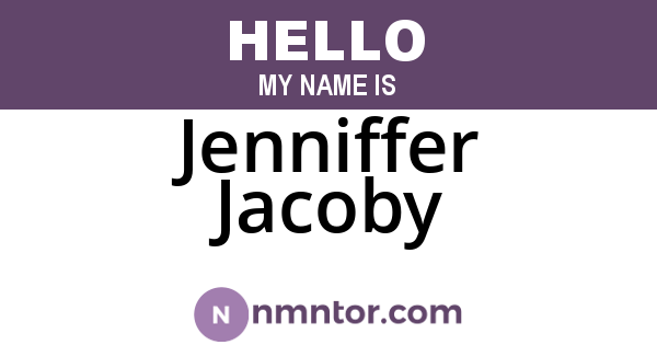Jenniffer Jacoby