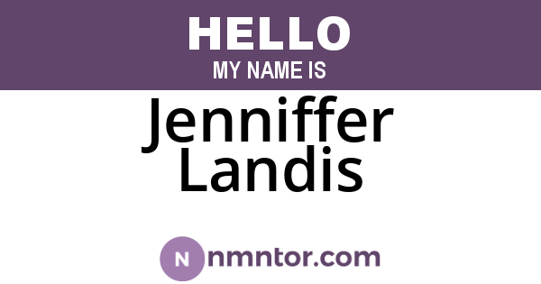 Jenniffer Landis