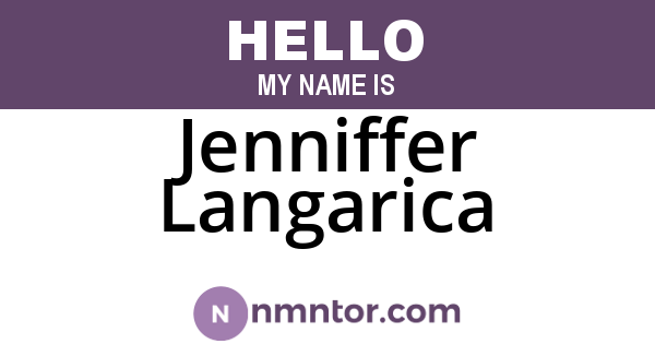 Jenniffer Langarica
