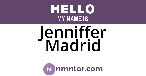 Jenniffer Madrid