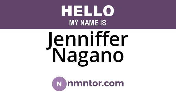Jenniffer Nagano