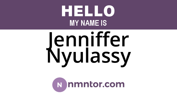 Jenniffer Nyulassy