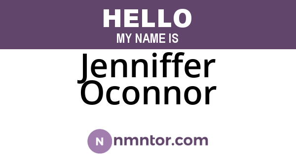 Jenniffer Oconnor