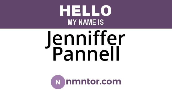 Jenniffer Pannell