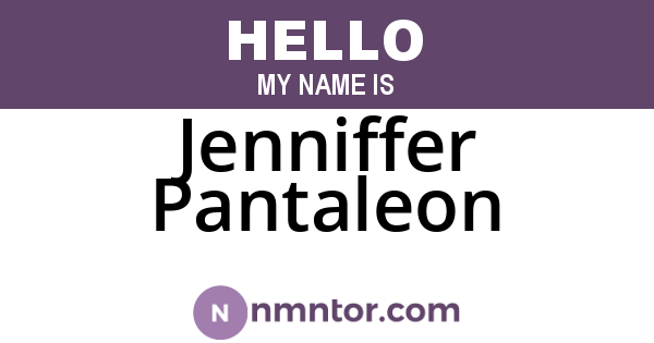 Jenniffer Pantaleon