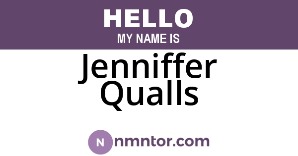 Jenniffer Qualls