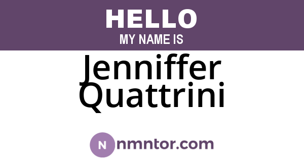 Jenniffer Quattrini
