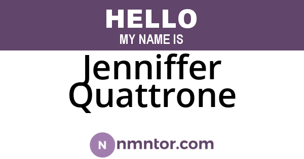 Jenniffer Quattrone