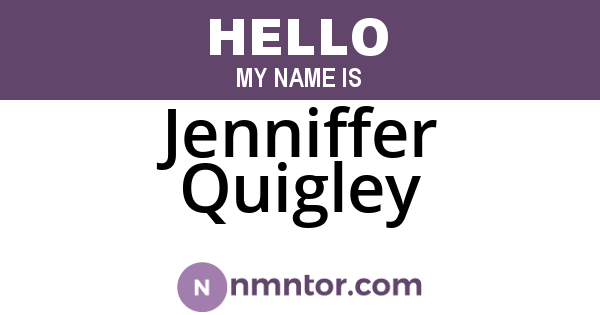 Jenniffer Quigley