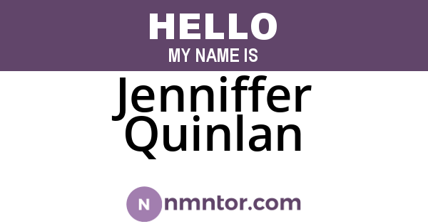 Jenniffer Quinlan