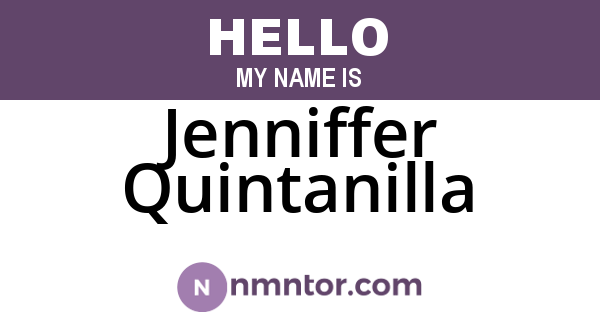 Jenniffer Quintanilla