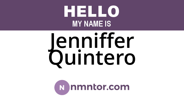 Jenniffer Quintero