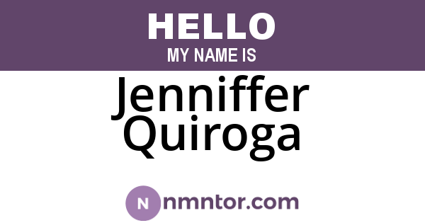 Jenniffer Quiroga