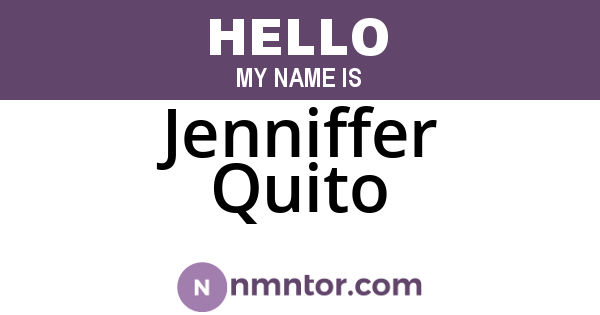 Jenniffer Quito