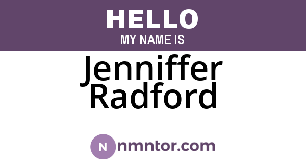 Jenniffer Radford